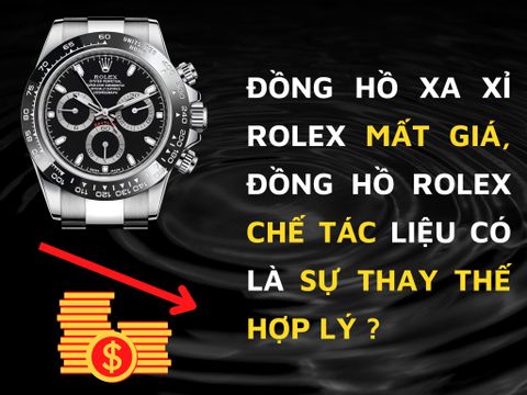 Đồng hồ xa xỉ Rolex mất giá, đồng hồ Rolex chế tác liệu có là sự thay thế hợp lý ? So sánh đồng hồ Rolex Cosmograph Daytona 116500LN chính hãng và phiên bản chế tác siêu VIP tại Lavish TIme.