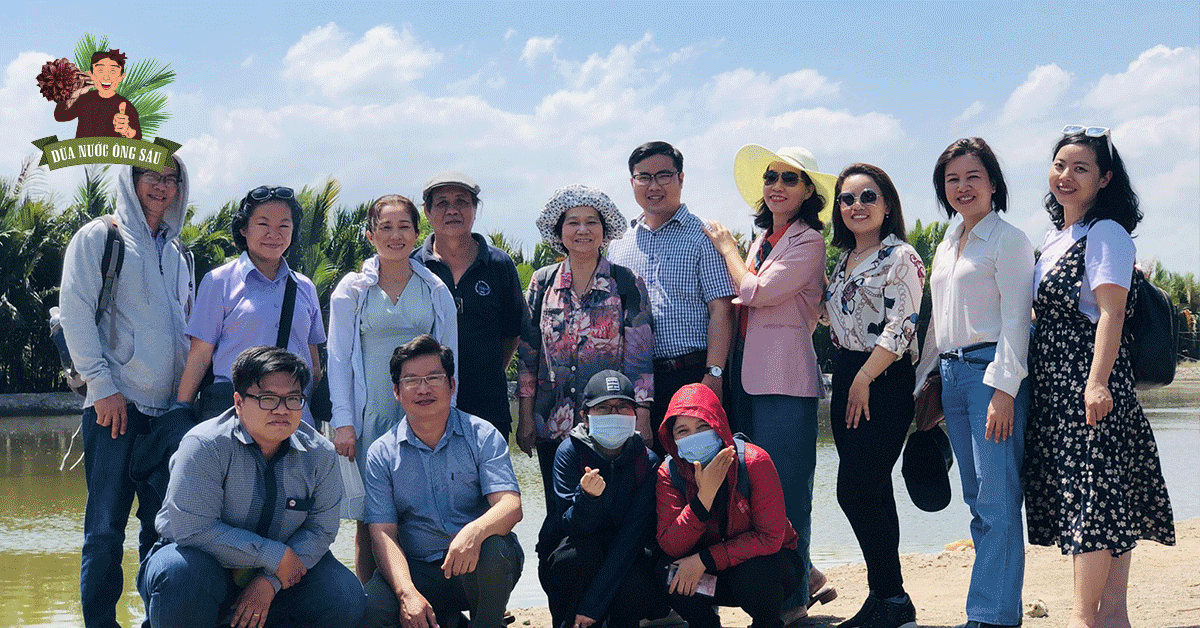 Trung tâm BSA (Trung tâm nghiên cứu kinh doanh và hỗ trợ doanh nghiệp) đã tổ chức chương trình Start up Tour để ghé thăm vườn Dừa Nước nhà Sáu