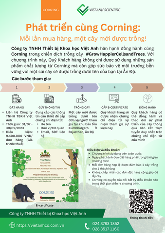 Chiến dịch trồng cây #GrowHappierCellsandTrees cùng Corning và Việt Anh