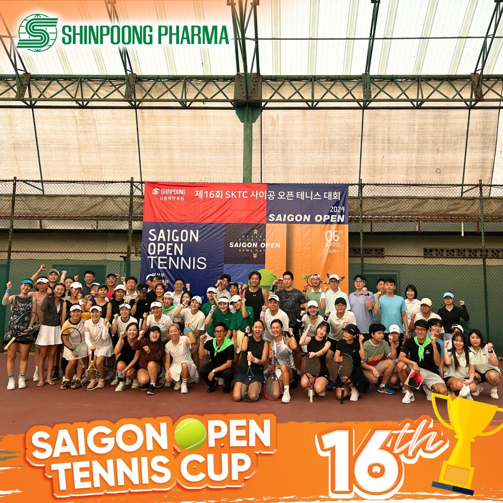 SHINPOONG PHARMA KHUẤY ĐỘNG KHÔNG KHÍ CÙNG GIẢI ĐẤU TENNIS “SKTC SAIGON OPEN 16th - 2024”🔥