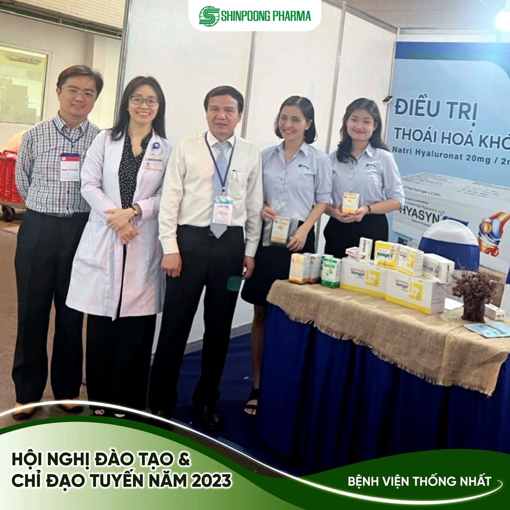 SHINPOONG PHARMA TÀI TRỢ GIAN HÀNG GIỚI THIỆU SẢN PHẨM TẠI HỘI NGHỊ BỆNH VIỆN THỐNG NHẤT ĐÀO TẠO & CHỈ ĐẠO TUYẾN NĂM 2023