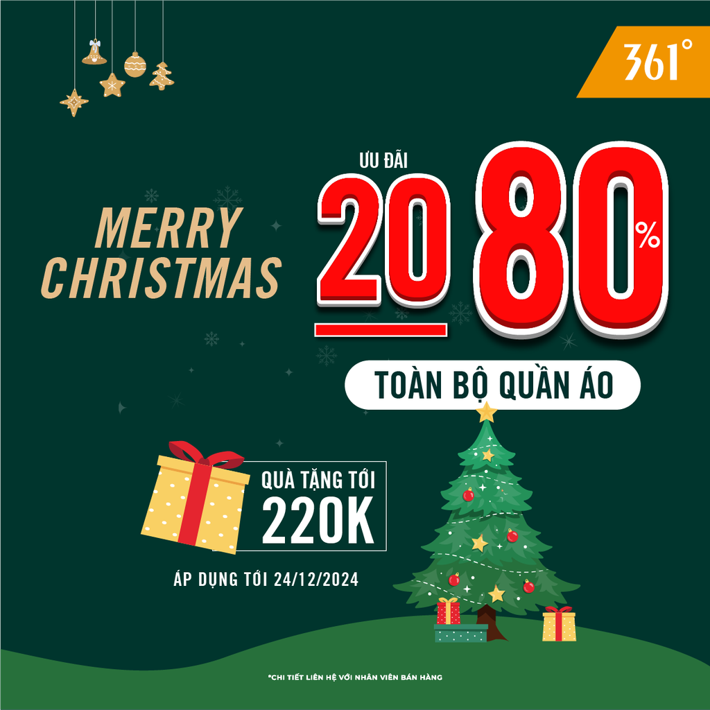 MERRY CHRISTMAS SALE| ƯU ĐÃI 20 - 80% TOÀN BỘ QUẦN ÁO