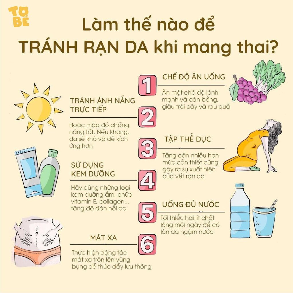 PHÒNG TRÁNH RẠN DA KHI MANG THAI
