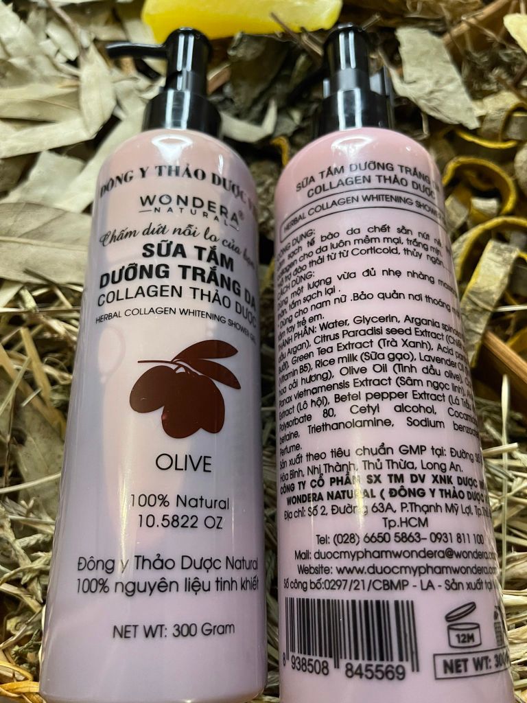 Sữa tắm dưỡng trắng da thảo dược mang lại làn da khỏe mạng hỗ trợ kháng khuẩn viêm nang lông