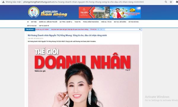 Nữ Hoàng Doanh nhân Nguyễn Thị Hồng Nhung: Sống là cho, đâu chỉ nhận riêng mình Cập nhật: 25/10/2020 09:14