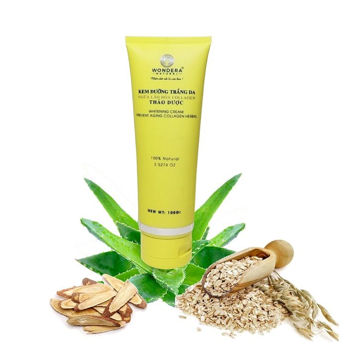 Kem dưỡng trắng da ngừa lão hóa collagen thảo dược