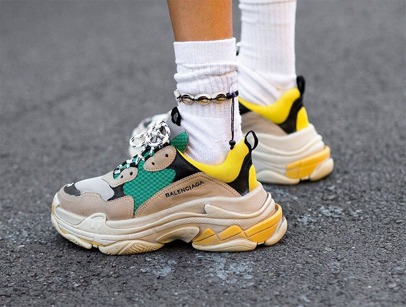 balenciaga green yellow
