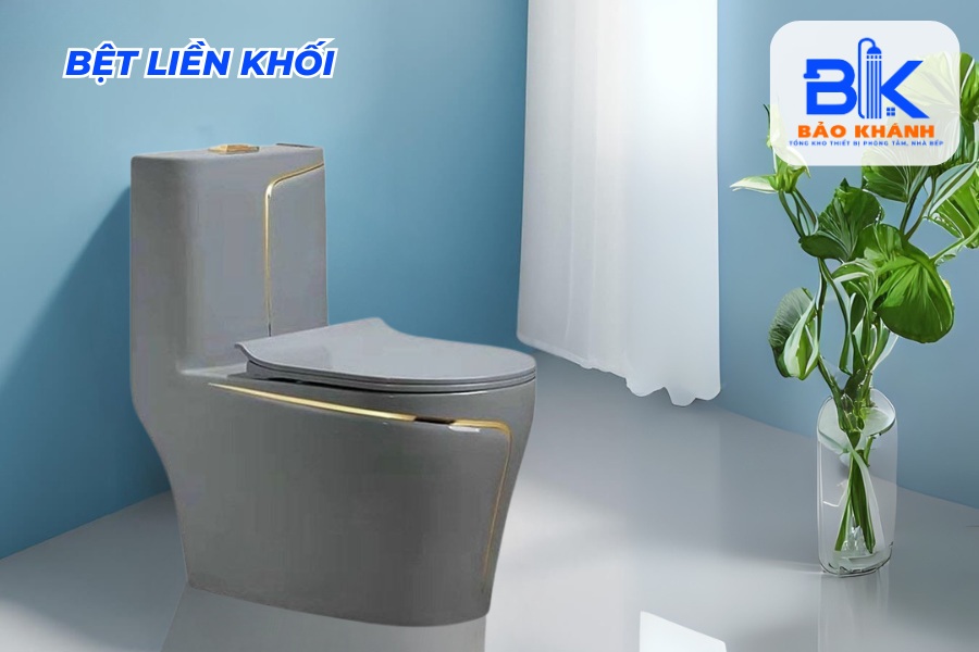 Bệt Liền Khối Màu Ghi Xám – Xu Hướng Mới Cho Phòng Tắm Hiện Đại