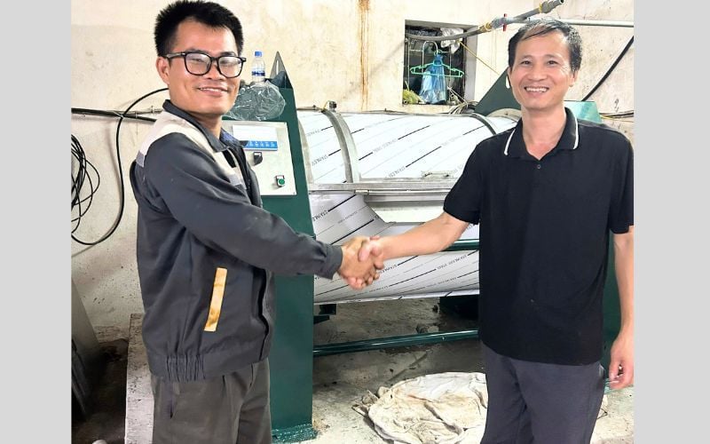 Máy giặt CN 50kg giao đến Móng Cái, Quảng Ninh