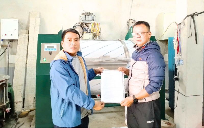 Máy giặt công nghiệp 50kg giao đến TP Vinh, Nghệ An