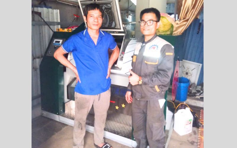Máy giặt CN 50kg chân mềm giao đến Hải An, Hải Phòng