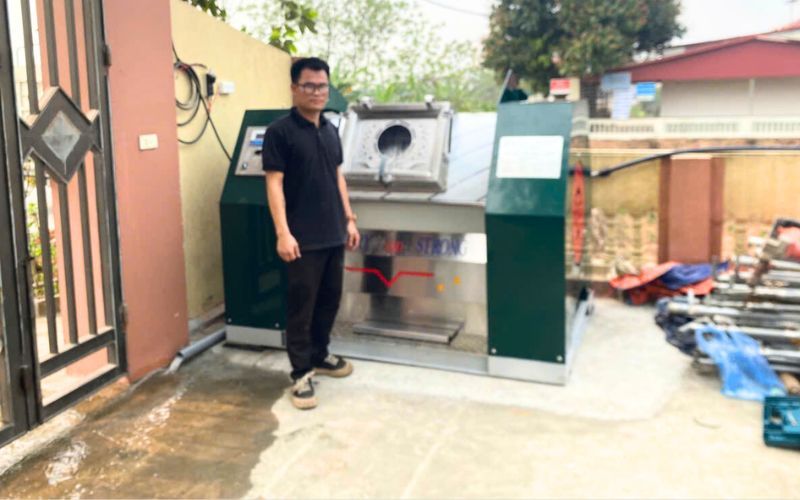 Máy giặt CN 50kg chân mềm giao đến Cẩm Khê, Phú Thọ