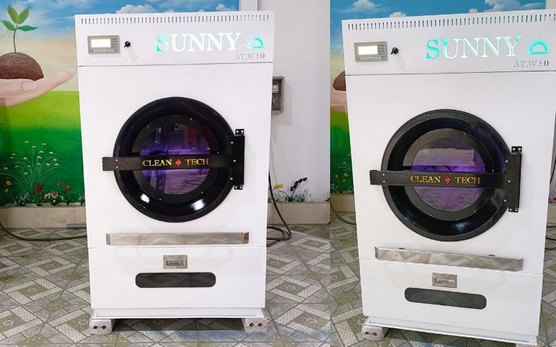 Máy sấy CN 50kg 1 pha-ga giao đến Thạch Hà, Hà Tĩnh