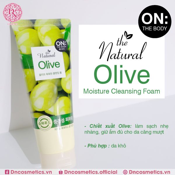 Sữa rửa mặt On The Body Olive