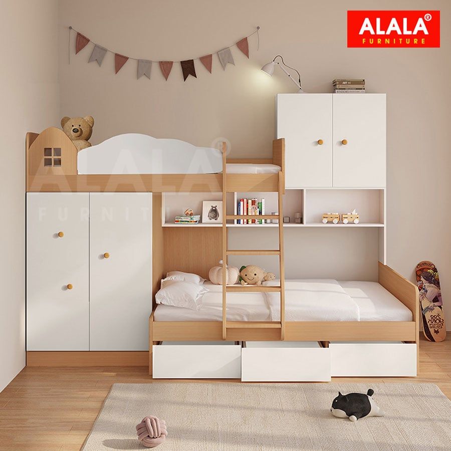 HƠN 200 MẪU GIƯỜNG TẦNG GIÁ RẺ ĐẸP CHO TRẺ EM CỦA NỘI THẤT ALALA