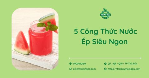 Top 5 công thức nước ép siêu ngon cho mùa hè sôi động