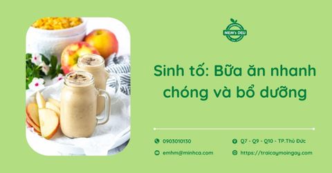 Sinh tố thay thế bữa ăn: Tối ưu thời gian cho người bận rộn