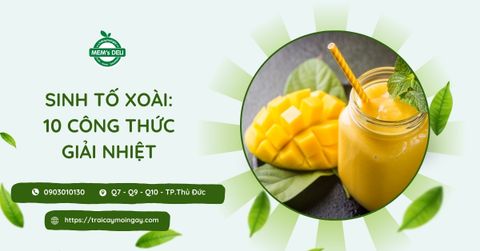 10 cách làm sinh tố xoài thơm ngon, giải nhiệt tại nhà