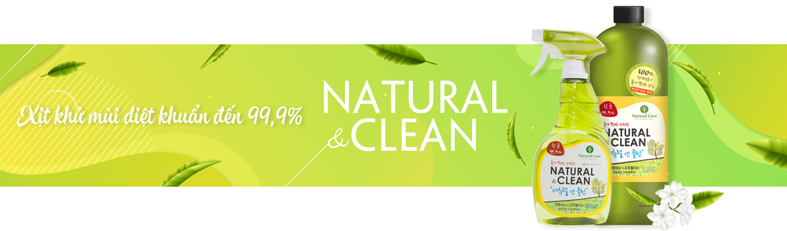 Natural Clean diệt khuẩn đến 99.9%