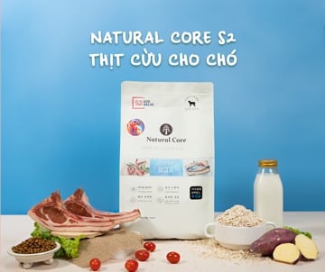 Thức ăn hạt hữu cơ đa đạm cho chó Natural Core S2 Thịt cừu