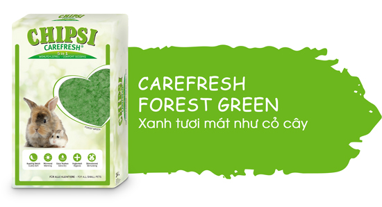 Lót chuồng giấy cho thú nhỏ Carefresh Forest Green