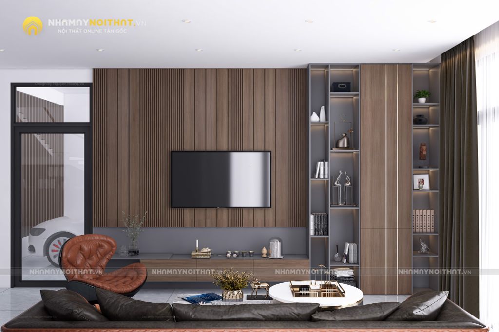 Ngất ngây với nội thất bên trong căn biệt thự sang trọng tông màu trầm