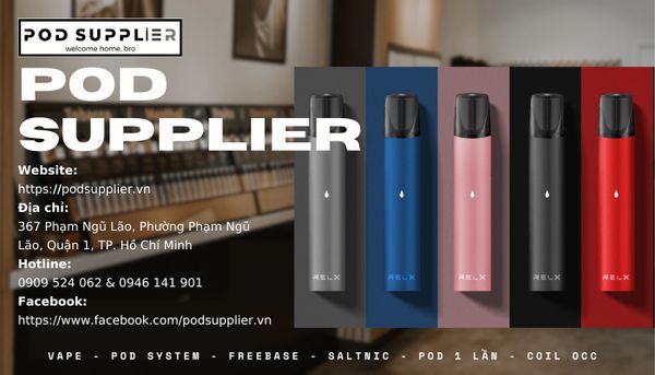 Pod Supplier là cửa hàng chuyên cung cấp các sản phẩm Vape RELX chính hãng