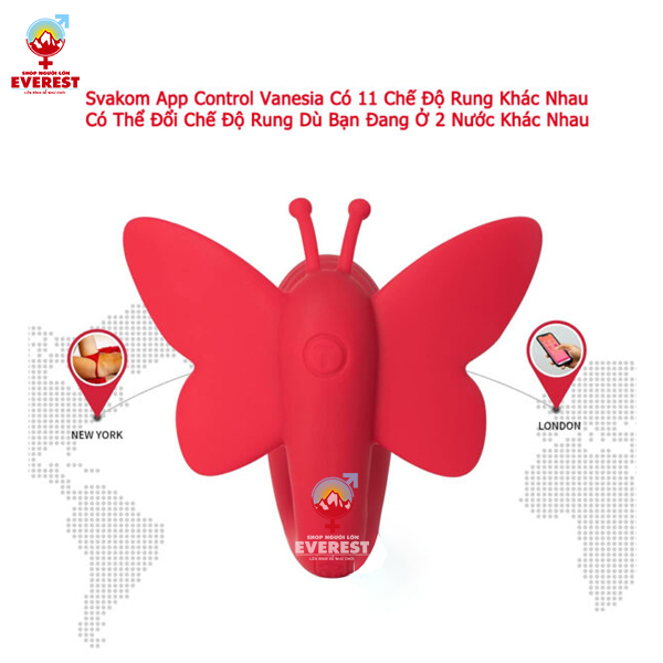 Trứng rung tình yêu đa chức năng Svakom App Control Vanesia