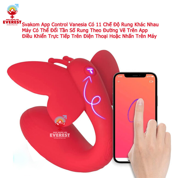 Trứng rung tình yêu đa chức năng Svakom App Control Vanesia