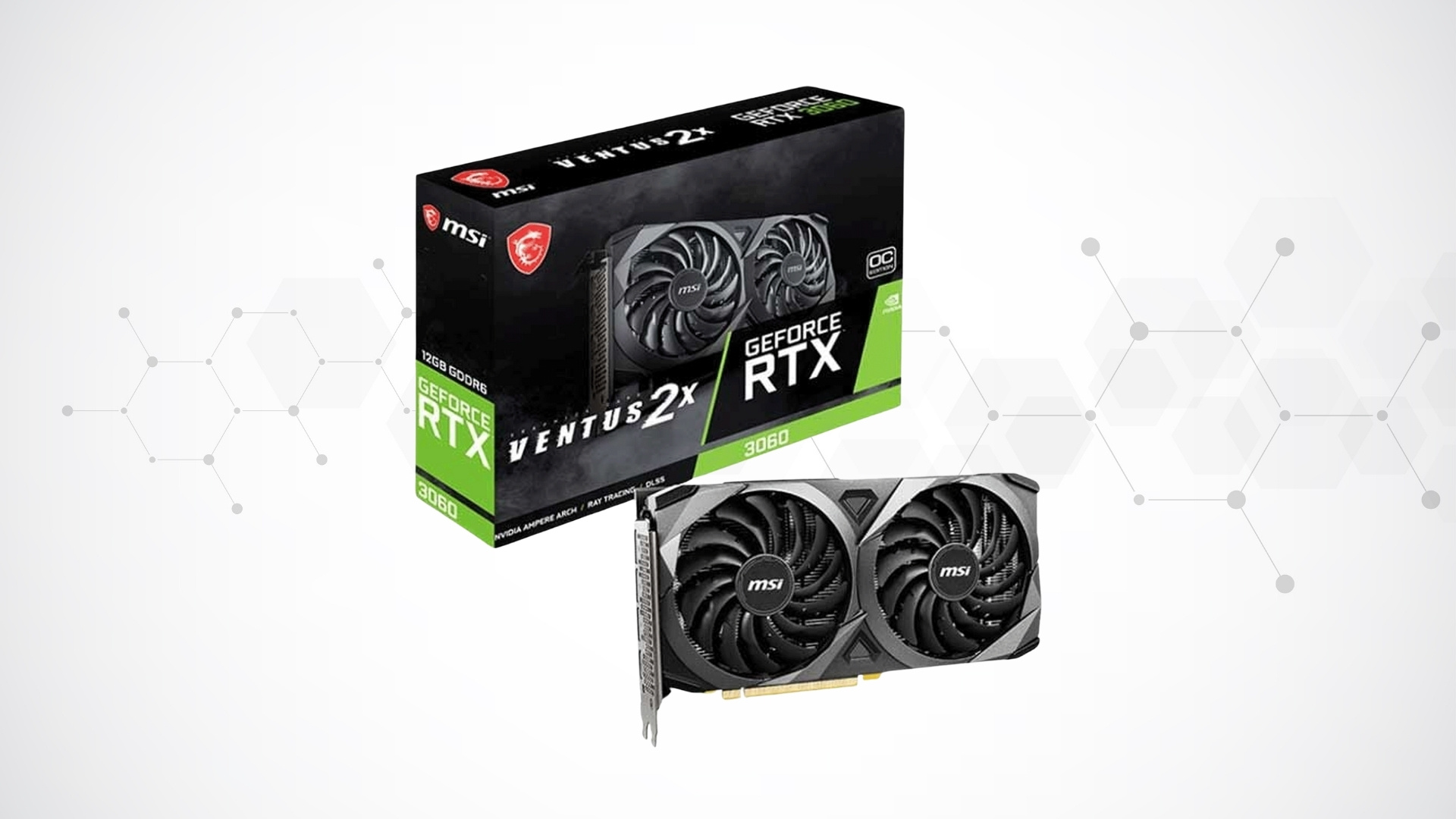 MSI RTX 3060 12GB GDDR6 Ventus 2X OC LHR