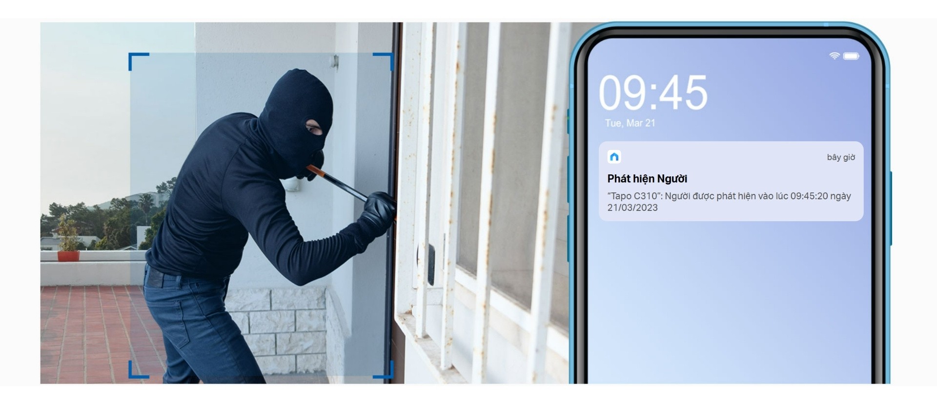 Camera WiFi Ngoài Trời 360 Độ 3MP TP-Link Tapo C310 - Nhận diện người và gửi thông báo thông minh
