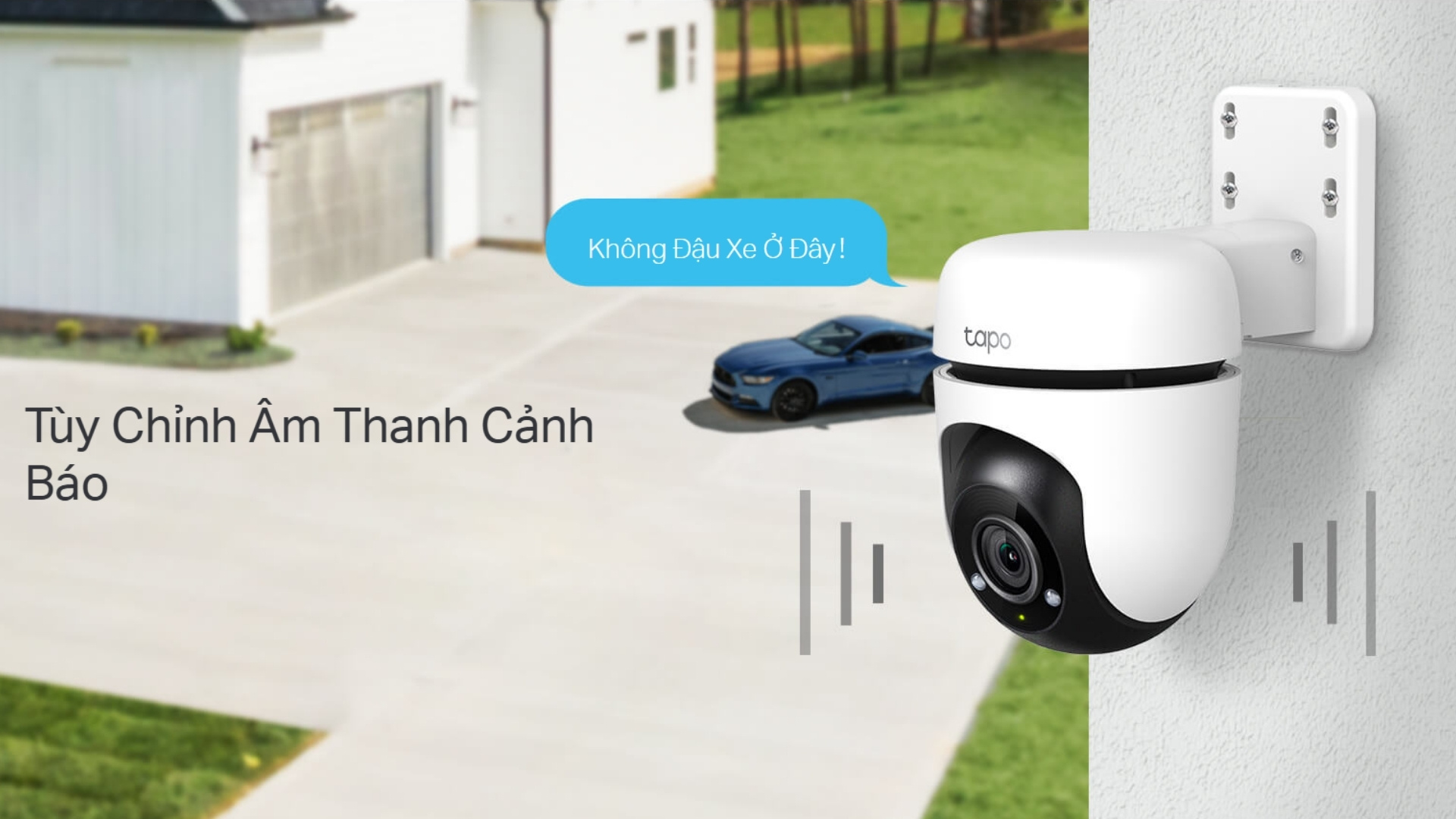 Camera WiFi Ngoài Trời 2MP TP-Link Tapo TC40 - Ghi âm báo động