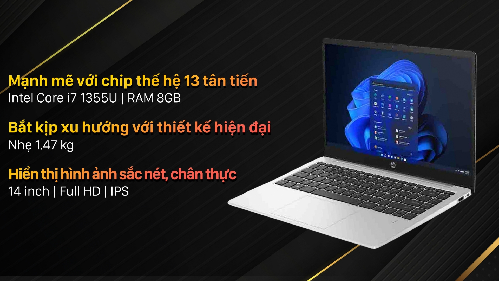 chọn mua laptop mỏng nhẹ cho sinh viên - HP 240 G10 - 8F139PA