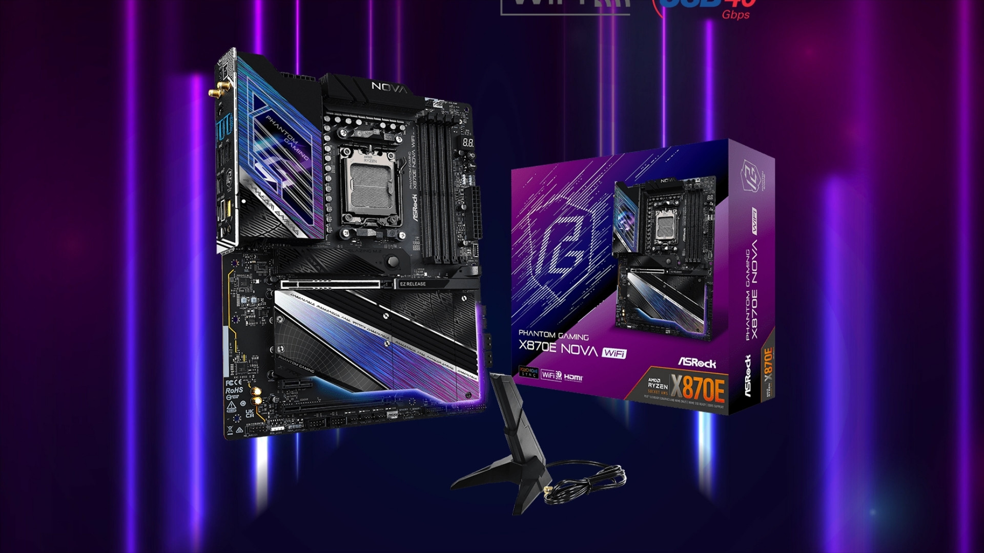 ASRock X870E Nova WiFi - Hiệu suất cực kỳ mạnh mẽ