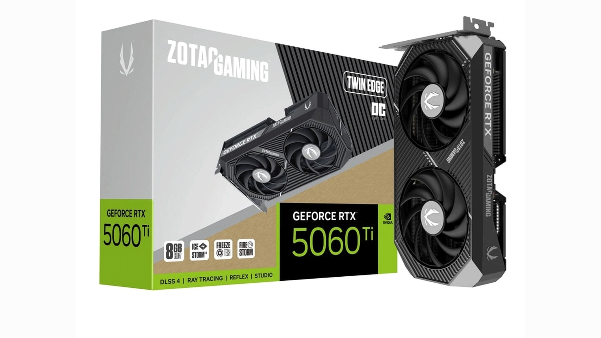 Top 5 card màn hình chơi game - ZOTAC GAMING GeForce RTX 5060 Ti 8GB Twin Edge OC