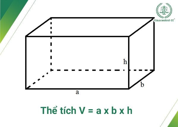 tính thể tích hình chữ nhật