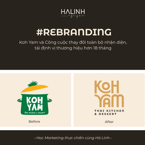 Nhật ký Rebranding Koh Yam - Hành trình thay đổi nhận diện & tái cấu trúc thương hiệu hơn 18 tháng!