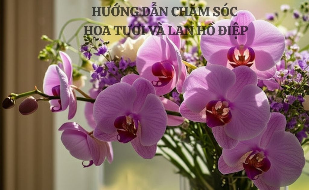 HƯỚNG DẪN CHĂM SÓC HOA TƯƠI VÀ LAN HỒ ĐIỆP