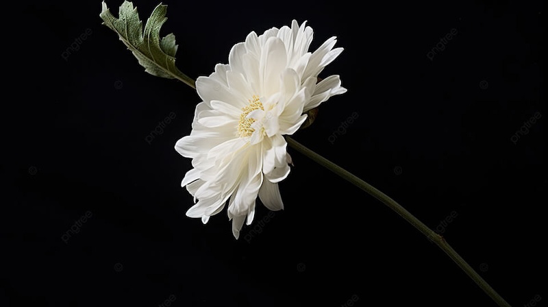 Hình ảnh hoa cúc trắng buồn gợi niềm tiếc thương