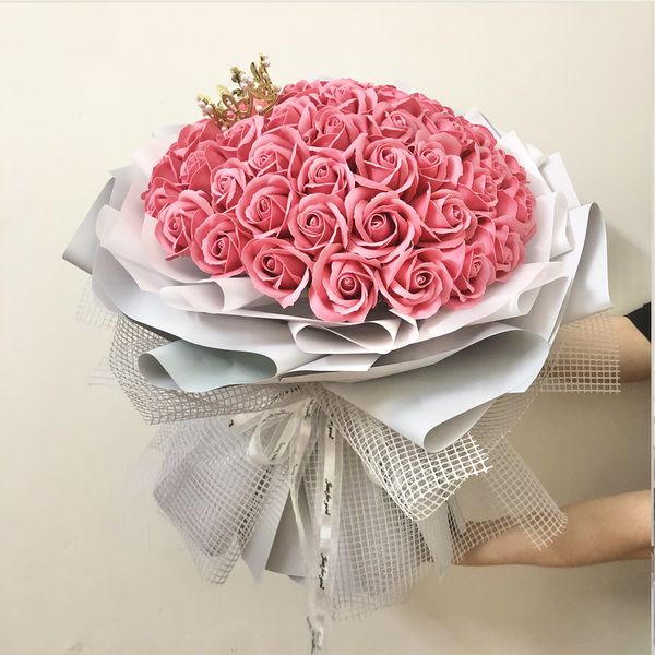 Bó hoa hồng sáp size lớn