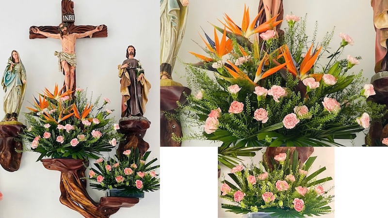 Hướng dẫn cắm hoa Bàn Thờ Chúa trong các dịp lễ trọng của đạo Công Giáo