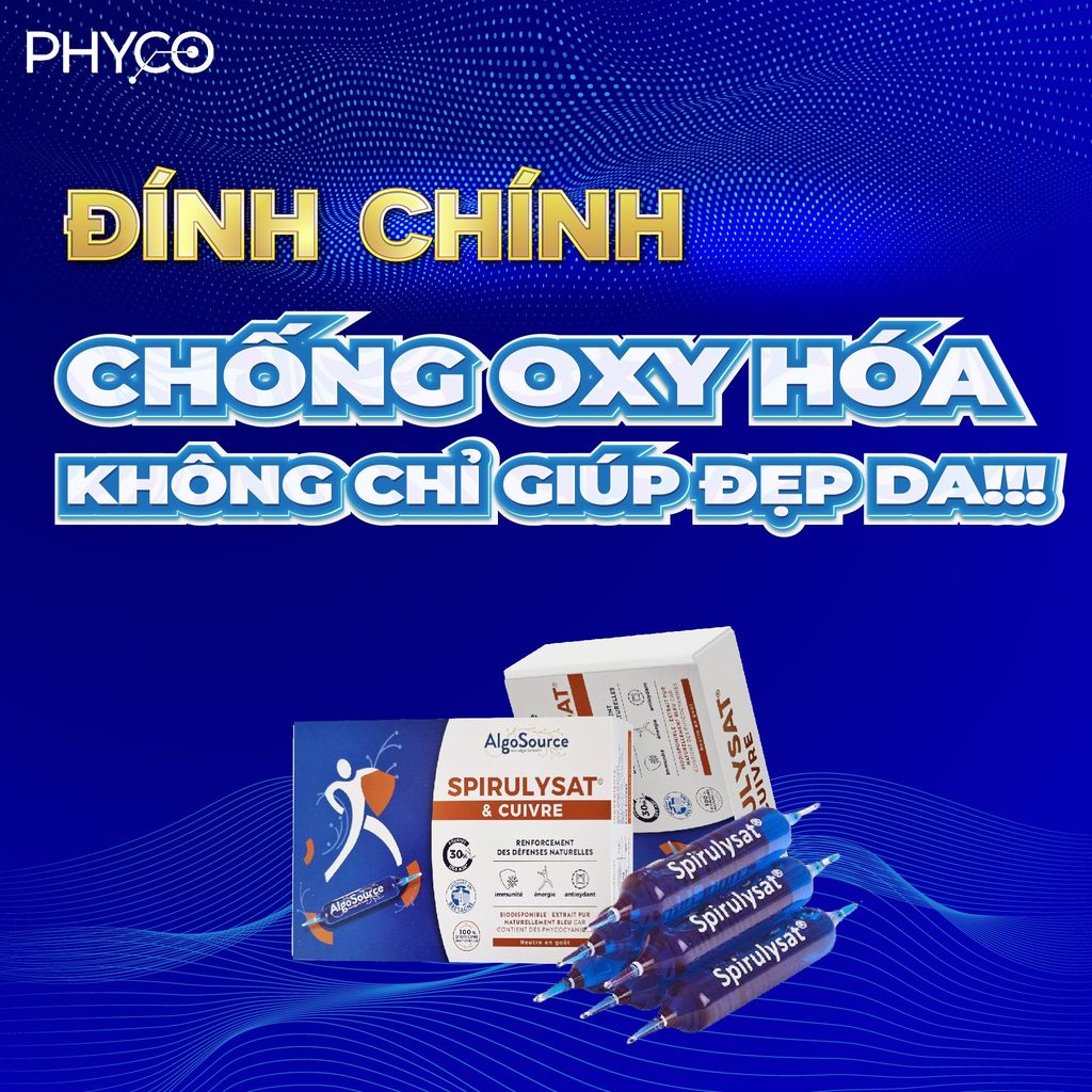 ĐÍNH CHÍNH: Chống oxy hoá không chỉ giúp đẹp da!!!