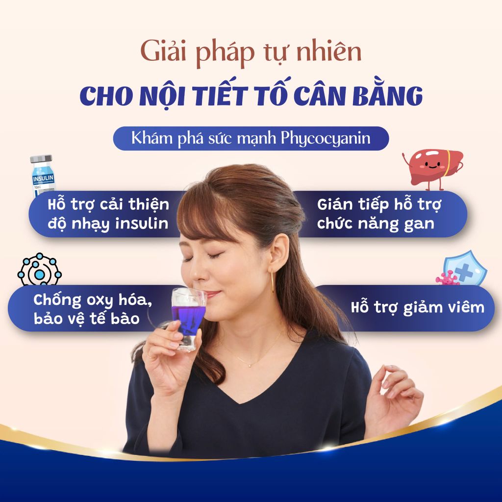 🔥GIẢI PHÁP TỰ NHIÊN CHO NỘI TIẾT TỐ CÂN BẰNG: KHÁM PHÁ SỨC MẠNH PHYCOCYANIN🔥
