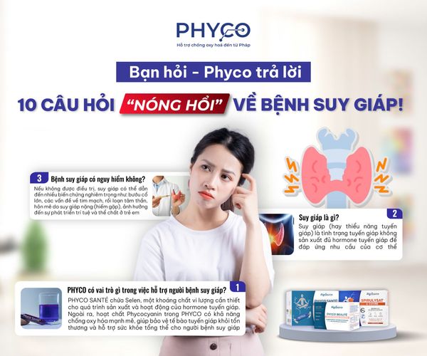 BẠN HỎI - PHYCO TRẢ LỜI: ⁉ 10 CÂU HỎI "NÓNG HỔI" VỀ BỆNH SUY GIÁP! 👩⚕️