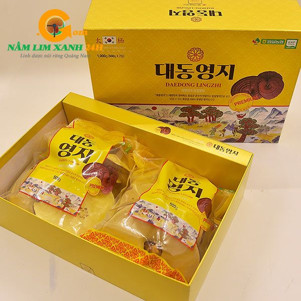 Hình ảnh sản phẩm Nấm linh chi Imsil Deadong Hàn Quốc Hộp 1kg tại Namlimxanh24h.com