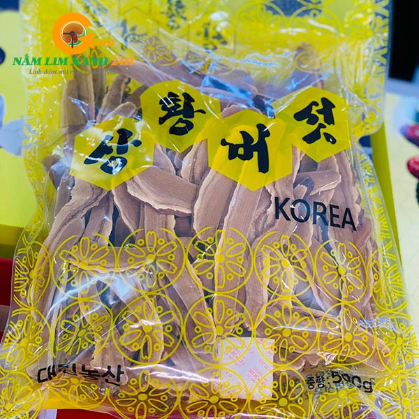 Hình ảnh set nấm linh chi Hàn Quốc chính hãng tại Nấm Lim Xanh 24h