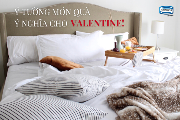 Ý tưởng món quà Valentine ý nghĩa trên giường ngủ dành cho nửa kia