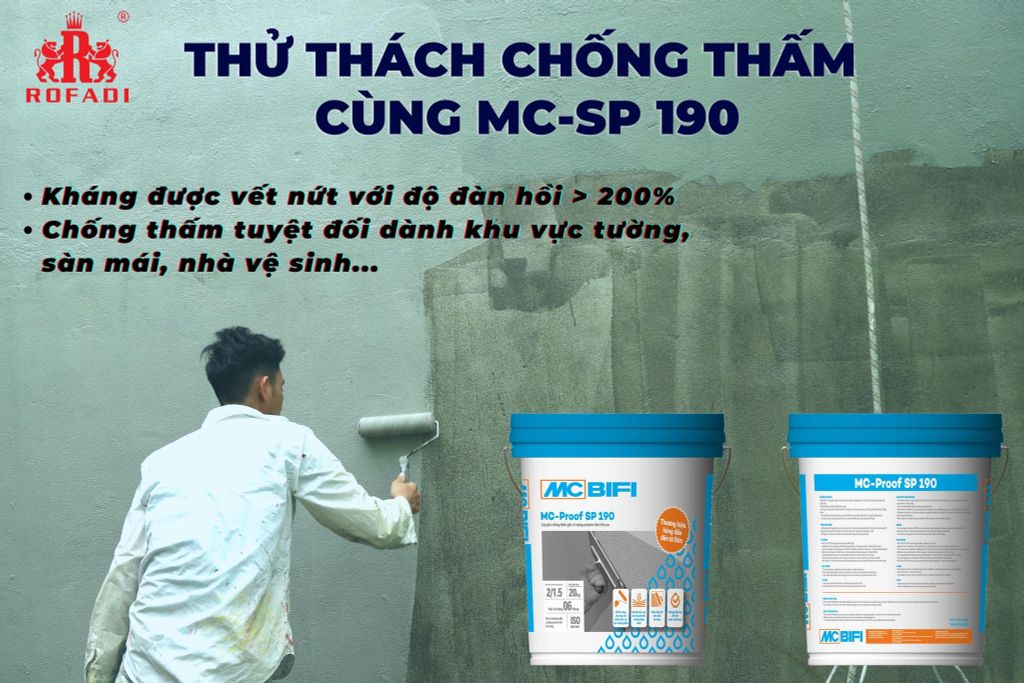 THỬ THÁCH CHỐNG THẤM CÙNG MC- SP 190