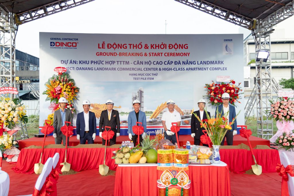 LỄ ĐỘNG THỔ & KHỞI ĐỘNG DỰ ÁN KHU PHỨC HỢP TTTM - CĂN HỘ CAO CẤP ĐÀ NẴNG LANDMARK - HẠNG MỤC CỌC THỬ