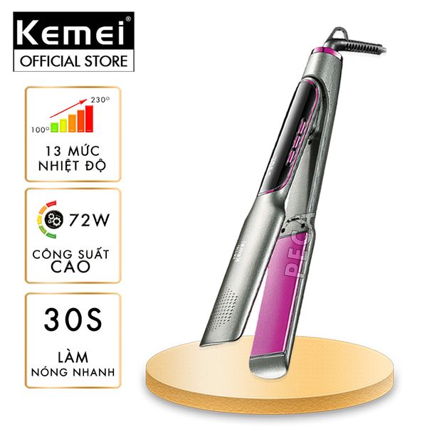 Máy duỗi tóc Kemei KM-2301 điều chỉnh 13 mức nhiệt độ